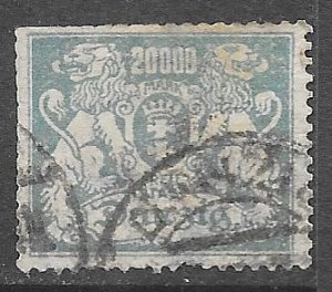 Danzig 131: 20000m Coat of Arms, used, F-VF