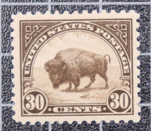Scott 569 - 30 Cents Buffalo - OG MH - Nice Stamp PSE Cert 90 SCV - $35.00 