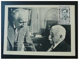 history of cinema Lumiere brothers commemorative card issued by Lions Club 1957
