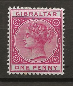 Gibraltar 10 MHR VF 1887 SCV $52.50 (jr)