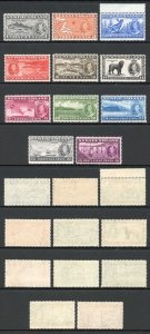 Newfoundland SG257/67 1937 Set of 11 fine m/m Cat 60 pounds