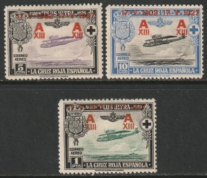 Spain Sc B55,B56,B59 partial set MH