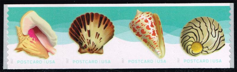 US #5170a Shells Strip of 4; MNH (2.80)