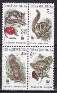 Czech rep, Fauna, WWF, Animals MNH / 1996