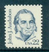 1863 22c Audubon Fine MNH Dry Gum