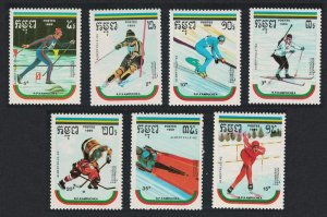 Kampuchea Hockey Biathlon Bobsleigh Winter Olympic Games Albertville 7v 1989