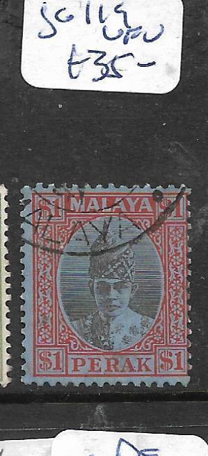  MALAYA PERAK (P1101B) SULTAN $1.00  SG 119   VFU