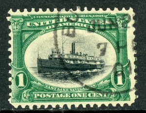 USA 1901 Pan American Expo 1¢ Ship Scott #294 VFU M428