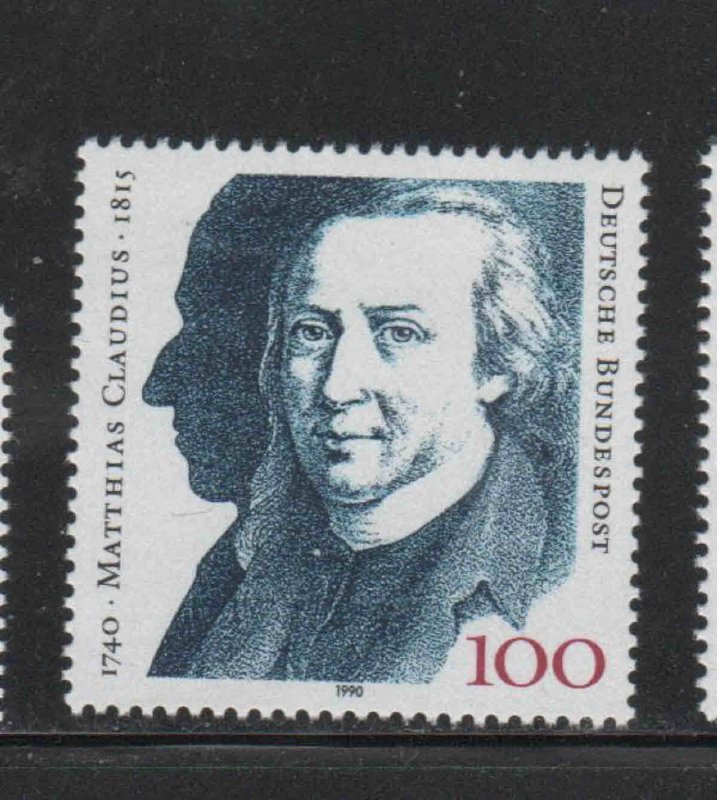 GERMANY #1611  1990 MATHIAS CLAUDIUS    MINT  VF NH  O.G  a