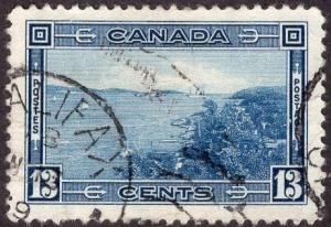Canada 242 - Used - 13c Halifax Harbor Entrance (1938) (cv $1.75)