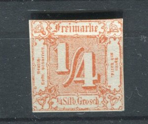 THURN & TAXIS; Scarce classic Mint Official Reprint of 1/4sgr. value