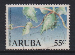Aruba   #44   used  1989  Maripampum  55c  pods