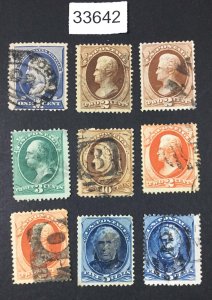 MOMEN: US STAMPS CLASSICS GROUP USED  LOT #33642