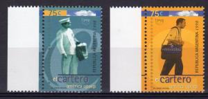 Argentina 1998 Sc#1990/1991 AMERICA UPAE Letter carriers Set (2) MNH