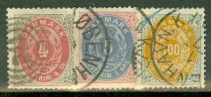 FH: Denmark 18, 26-32, 34 used CV $226.50; scan shows only a few