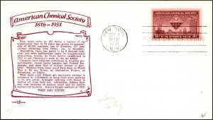 Scott 1002 - 3 Cents Chemical Society PentArts FDC Addressed Planty 1002-25