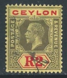 Ceylon #211 Used 2r King George V