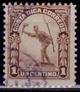 Costa Rica, 1910, Statue of Juan Santamaria, 1c, Scott# 69, used