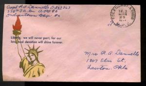 1943 WW2 PATRIOTIC SHERMAN #4738 AMERICAN PAT.  RPO 577-T-3 CANCEL TRIP 41