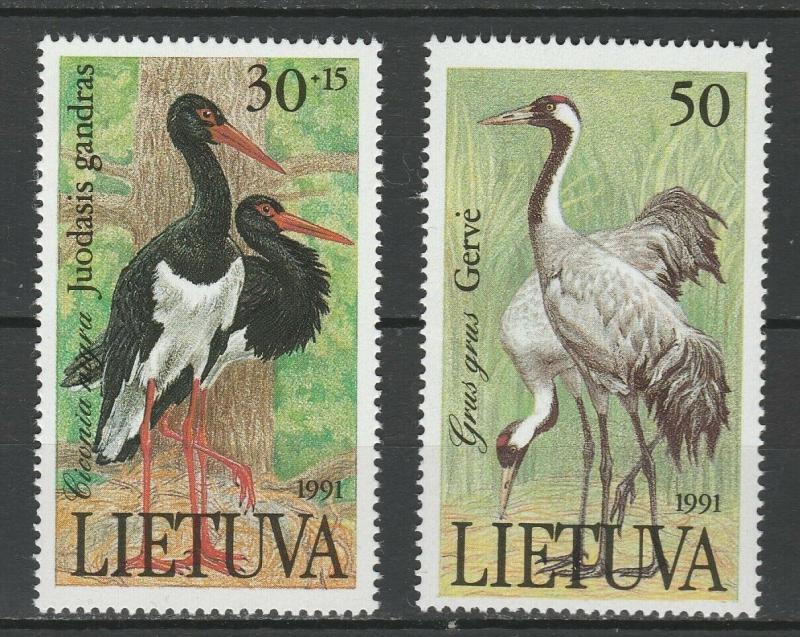 Lithuania 1991 Birds 2 MNH stamps