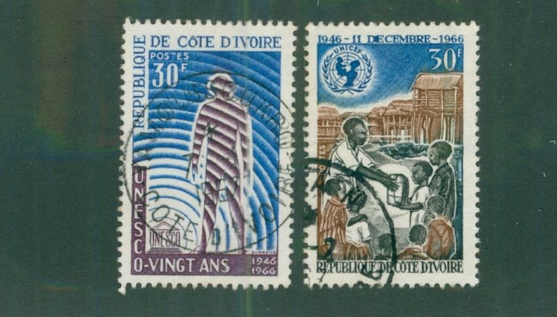 Ivory Coast 249-50 USED BIN$ 2.00