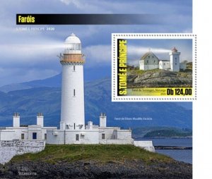 St Thomas - 2020 Terningen Norway Lighthouse - Stamp Souvenir Sheet - ST200311b