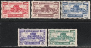 Lebanon #229-233 Mint Hinged Set of 5 cv $97.50