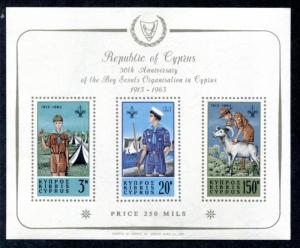 CYPRUS 226a MINT NH S/S BOY SCOUT