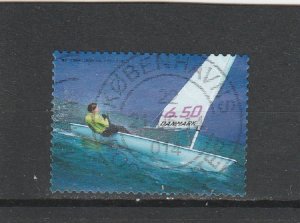 Denmark  Scott#  1678  Used  (2014 Sailboat)