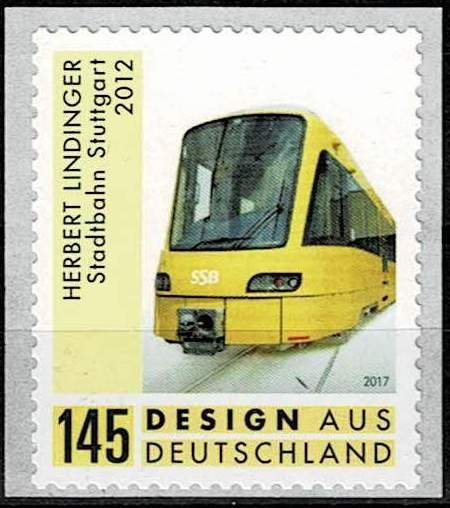 Germany 2018,Sc.#3005 MNH Stuttgart Light Rail, self-adh.