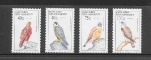 BIRDS- TURKEY-CYPRUS #438-41 MNH