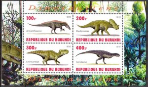 Burundi 2010 Dinosaurs II Sheet MNH** Cinderella !