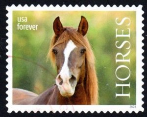 SC# 5892 - (68c) - Horses - 2 of 5 - USED Single