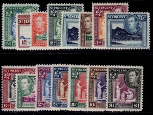 ST. VINCENT GVI SG149-159, 1938-47 complete set, VLH MINT. Cat £60.