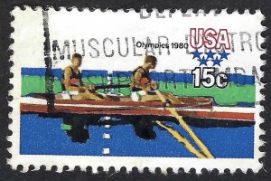 United States #1793 15¢ Summer Olympics- Canoeing (1979). Used.