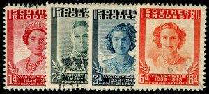 SOUTHERN RHODESIA SG64-67, COMPLETE SET, VFU.