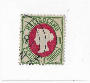 Heligoland  Sc #17  10pfg  used VF