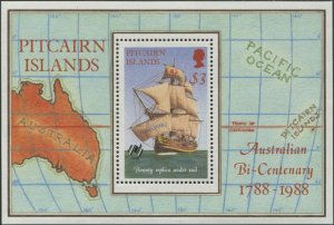 Pitcairn Islands 1988 SG314 $3 Bounty MS MNH