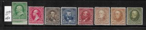 US #279-284 1897-1903 WMK 191- PERF 12 - MINT NEVER HINGED/LIGHT HINGED