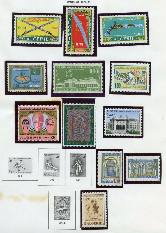 ALGERIA  SELECTION OF MINT NEVER HINGED STAMPS AS SHOWN