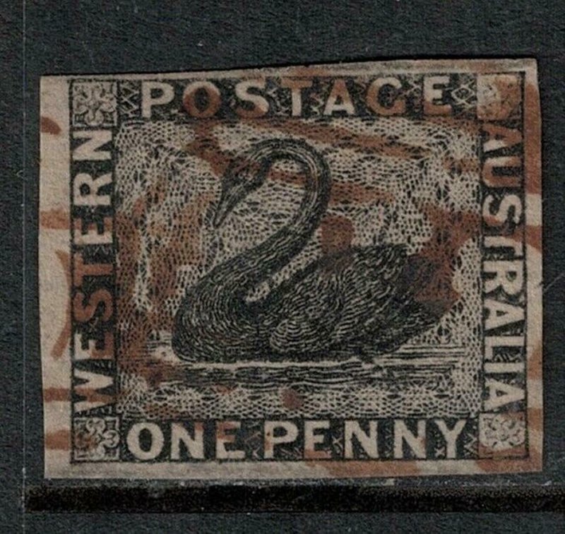 Western Australia 1854 SC 1 Used SCV $275 