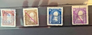 Spanish Moroccan Telegraph stamps: 1938, Scott 43-46