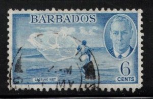 BARBADOS Scott # 220 Used - KGVI & Casting Net