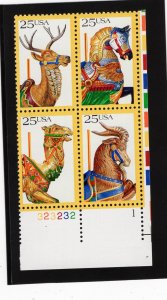 2390-2393 Carousel Animals, MNH LR-PB/4 (#3232321)