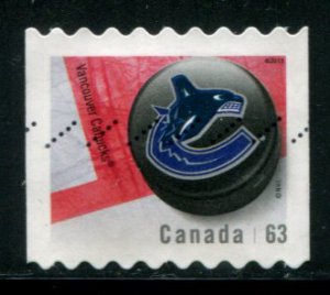 2662 Canada 63c Vancouver Canucks Puck SA, used