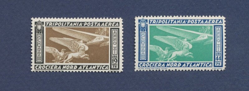 TRIPOLITANIA - Scott L27-L28  - VF MNH -