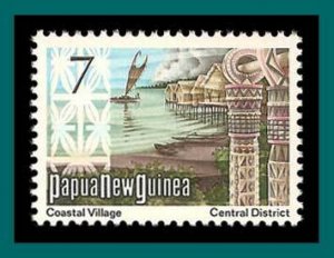 Papua New Guinea 1973 Coastal Village, MNH  373,SG245