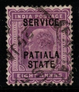 INDIA-PATIALA SGO30 1903 8a PURPLE USED