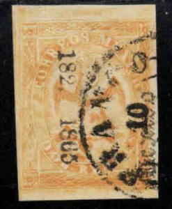 MEXICO Scott 23 Used coat of Arms stamp