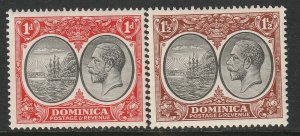 Dominica 68-69 MH toned gum